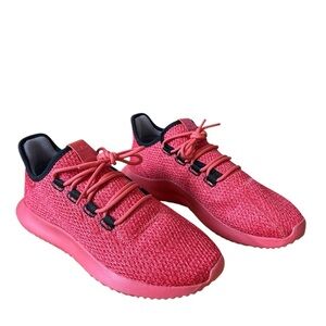 MENS ADIDAS SNEAKERS RED & BLACK SIZE 8 1/2